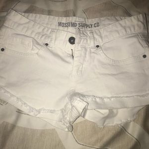 Mossimo white jean shorts